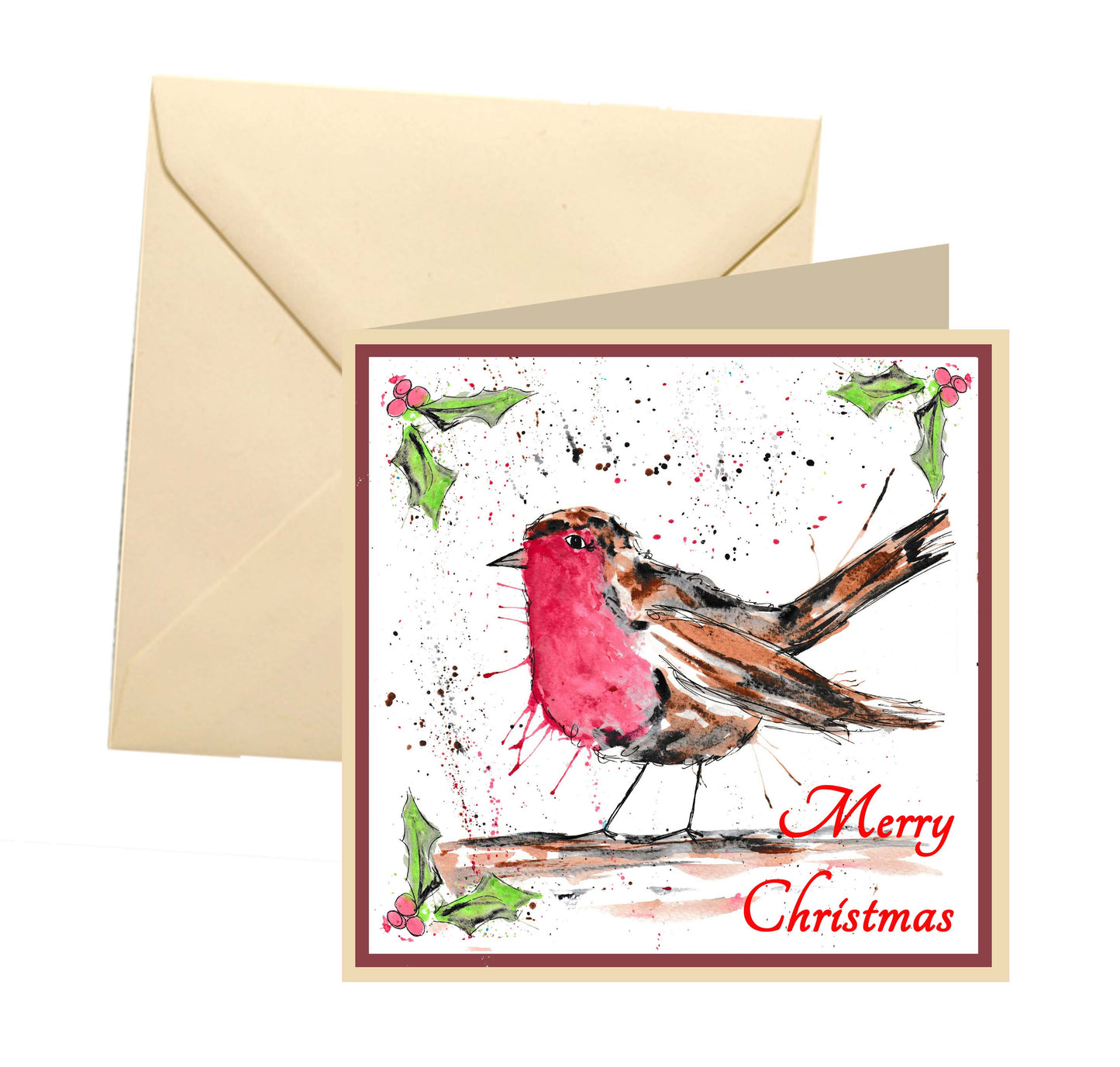 Robin Christmas card