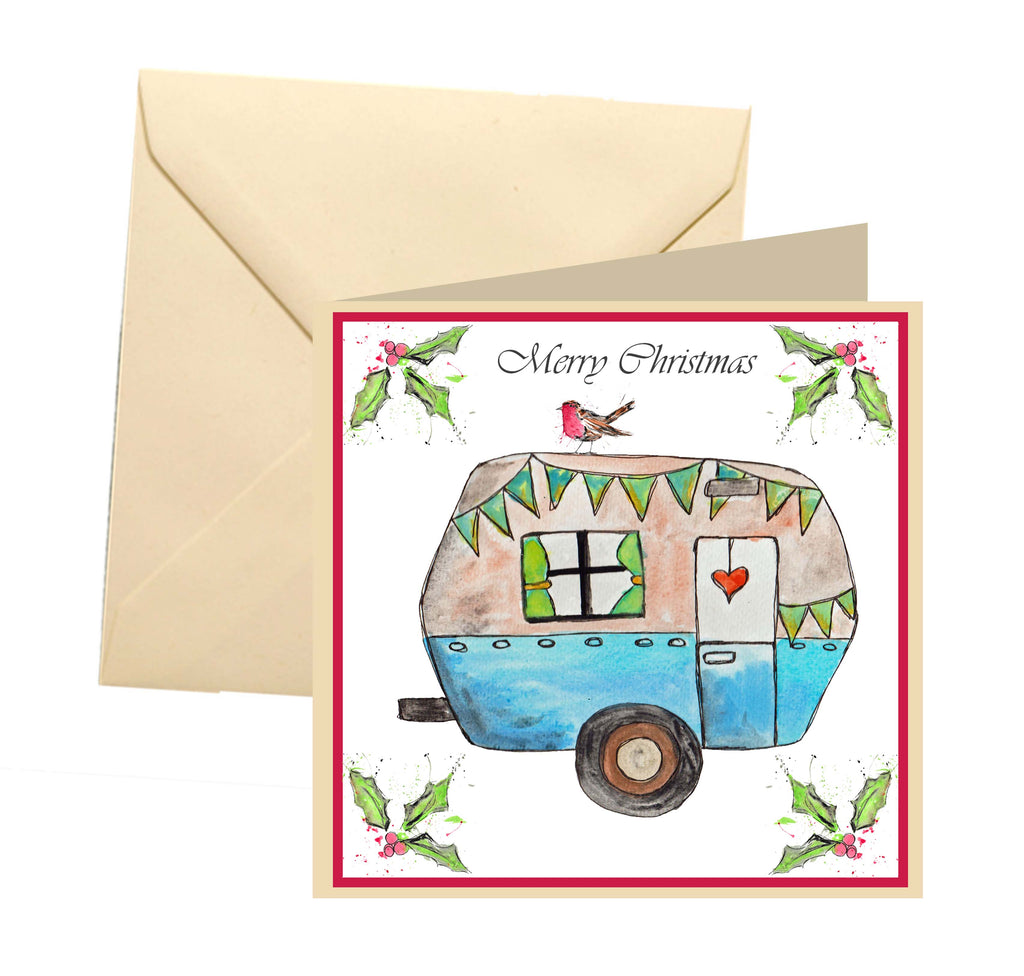 Caravan Christmas Card Sunnyjolly Designs