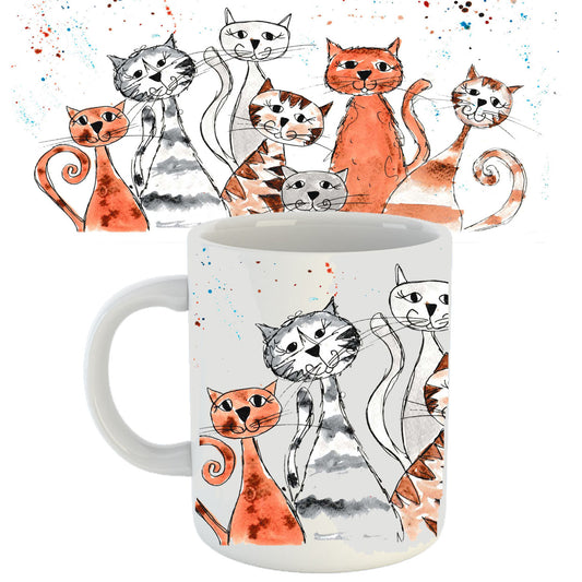 Crazy cats mug
