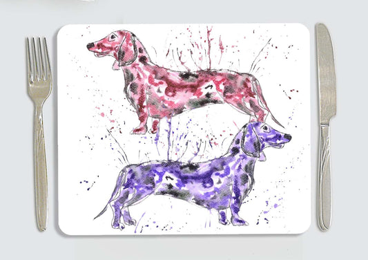 Dachshund 'coloured' placemat