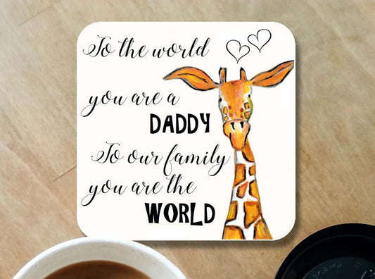 Daddy giraffe coaster