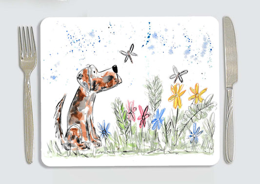 Meadow dog placemat