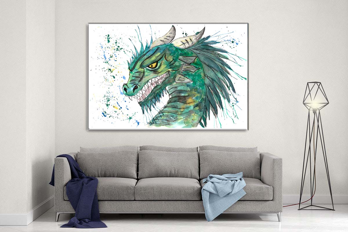 Dragon canvas- Ready to hang