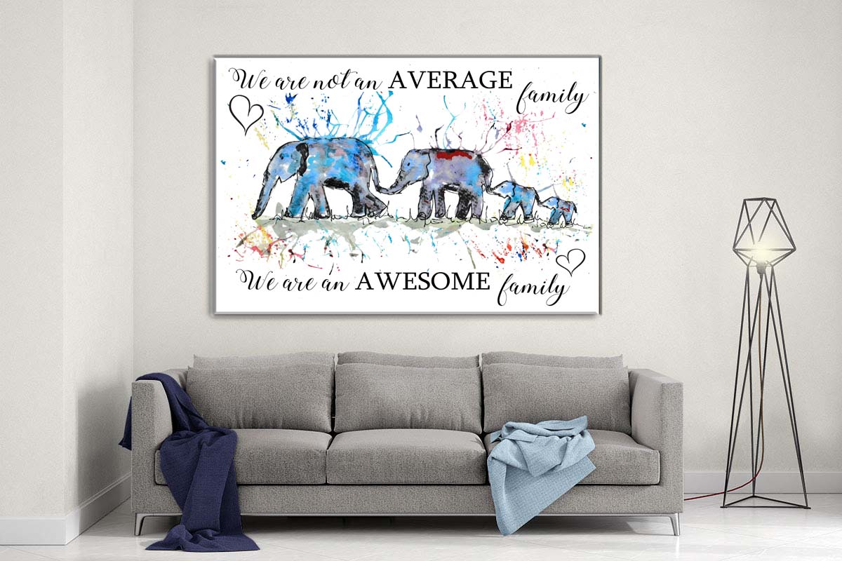 Elephant row quote canvas- Ready to hang