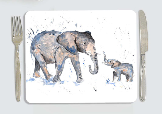 Elephant family placemat
