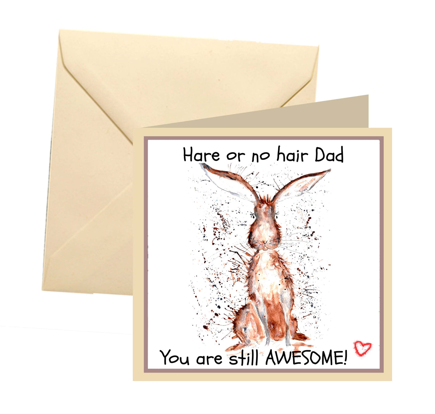 Hare father's joke card