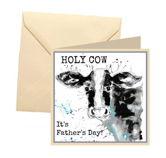 Cow Father's Day card
