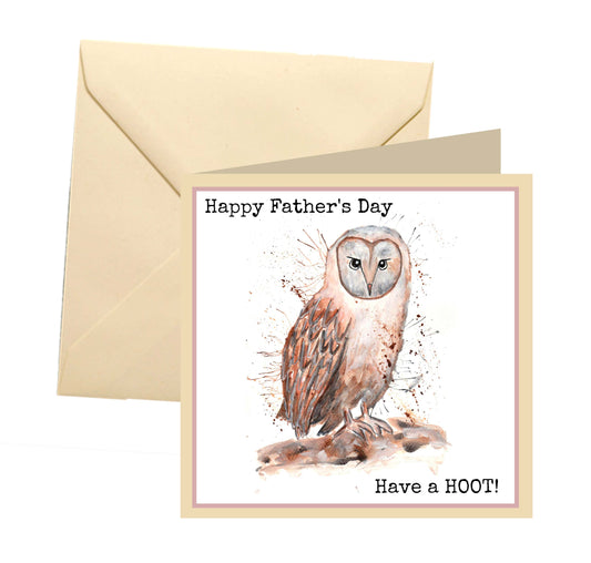 Owl Father's Day card