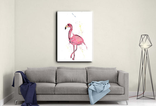 Flamingo canvas- Ready to hang