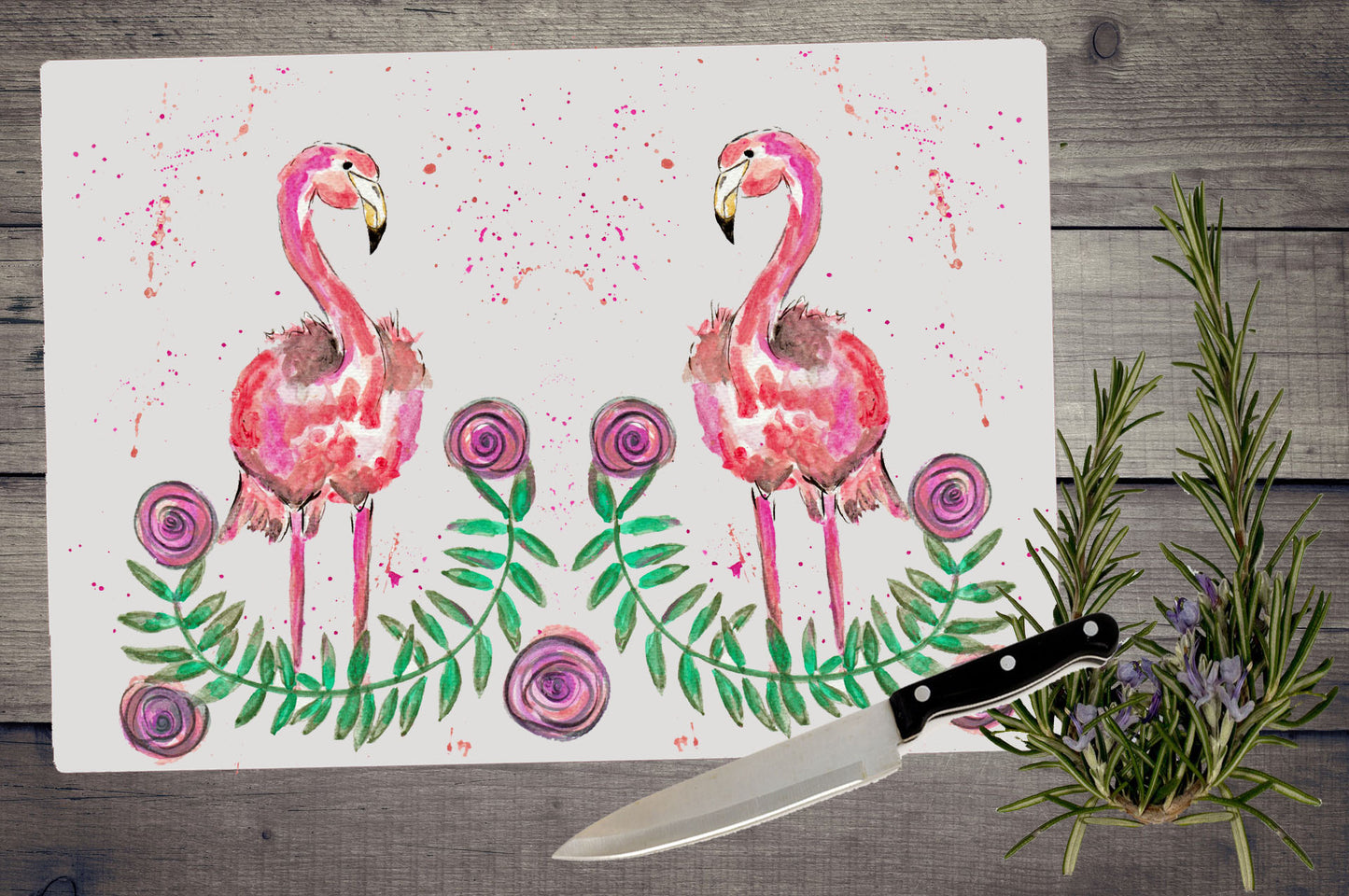 Flamingo chopping board / Worktop saver