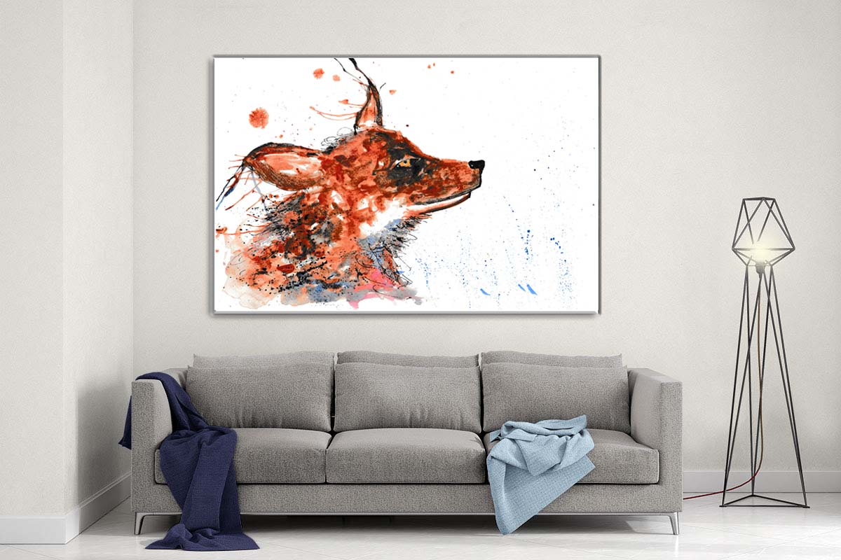 Fox canvas- Ready to hang
