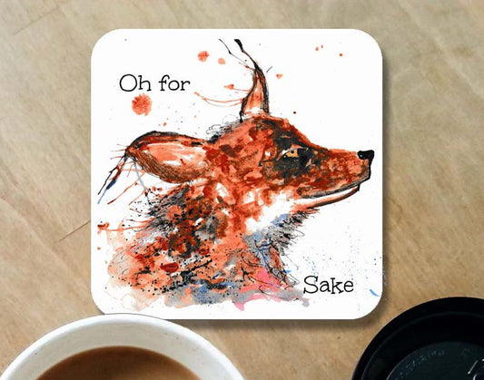 Fox 'For fox sake' coaster