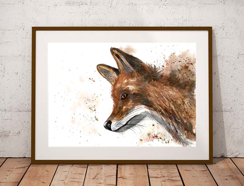 Fox fine art print - 'Elmo'