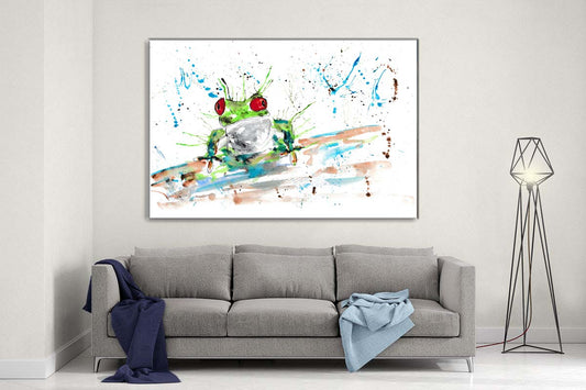 Frog canvas- Ready to hang