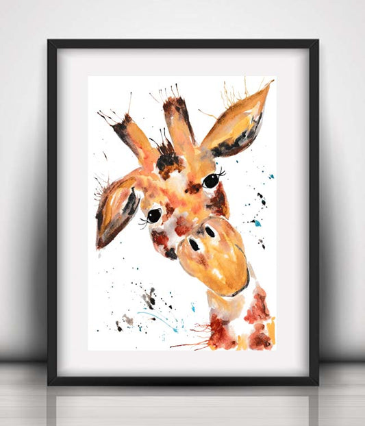 Geoffrey giraffe fine art print