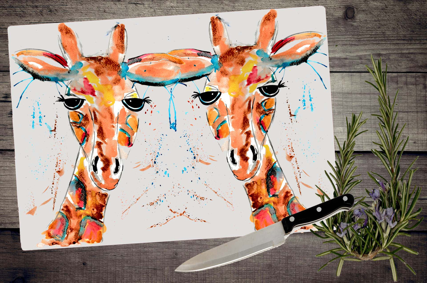 Florence giraffe chopping board / Worktop saver