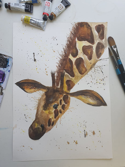 Jeremy giraffe original painting