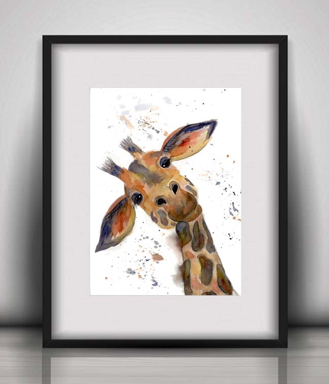 Giraffe 'Dotty' fine art print