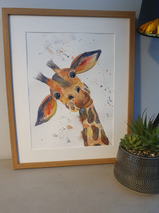 Dotty giraffe original painting