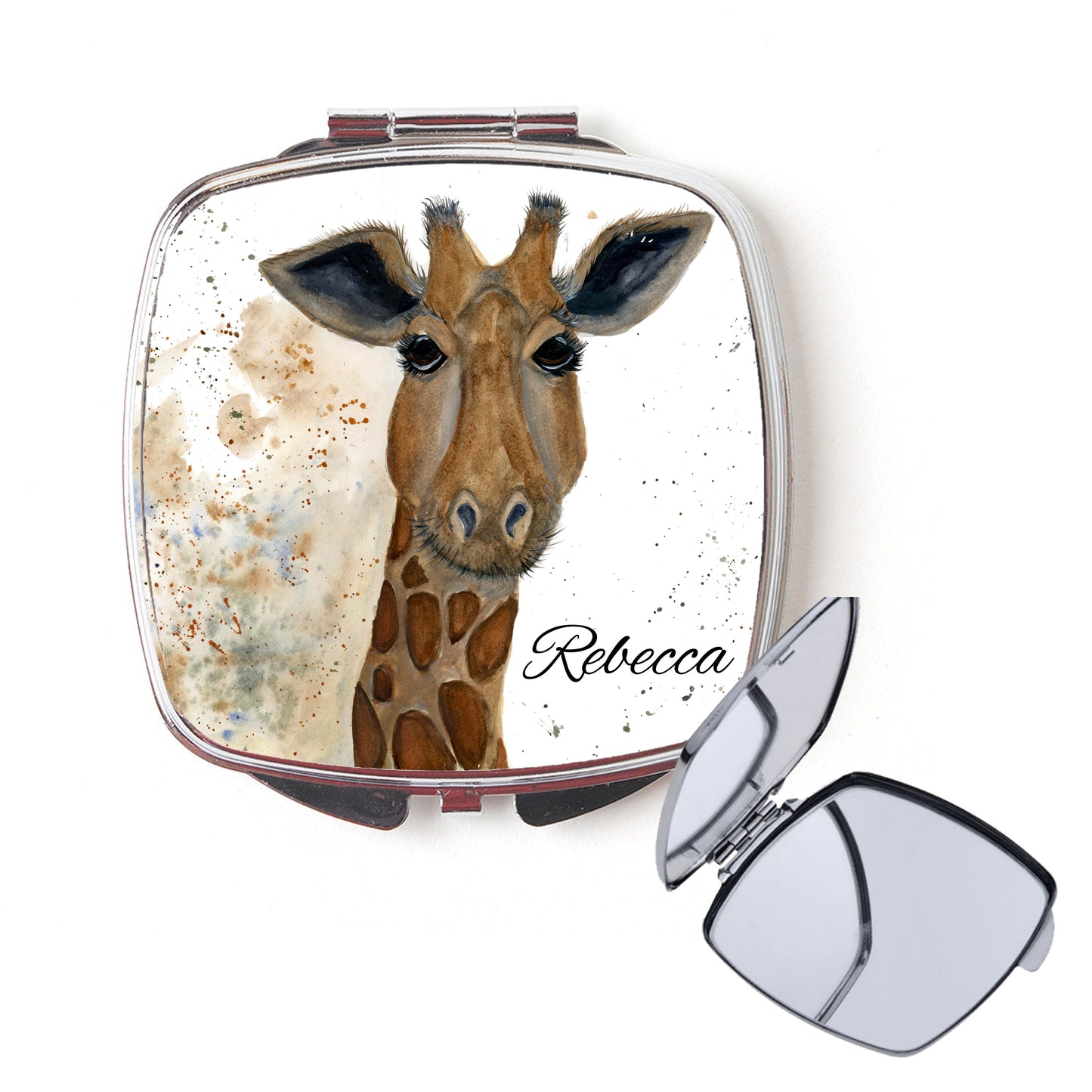 Giraffe compact mirror