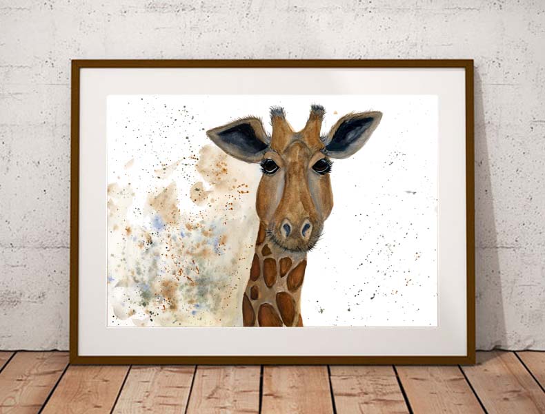 Penelope giraffe fine art print