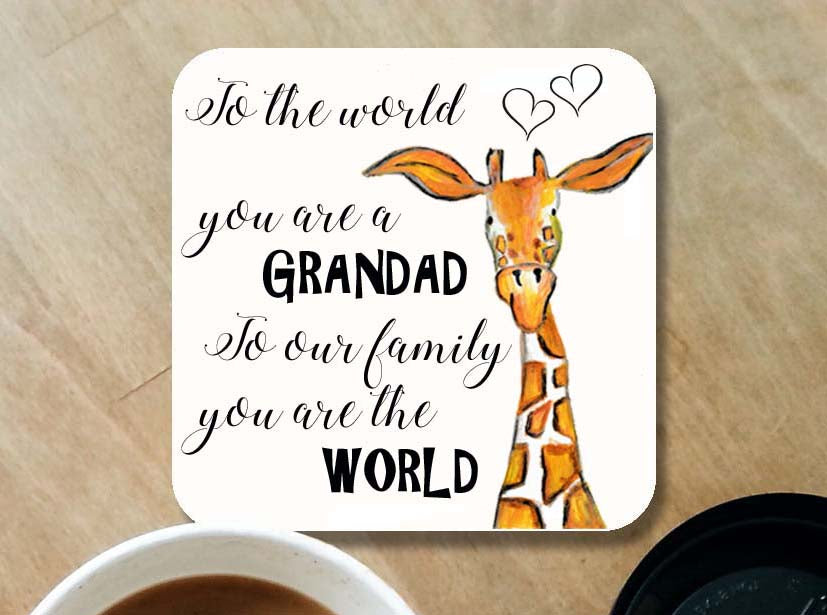 Grandad giraffe coaster