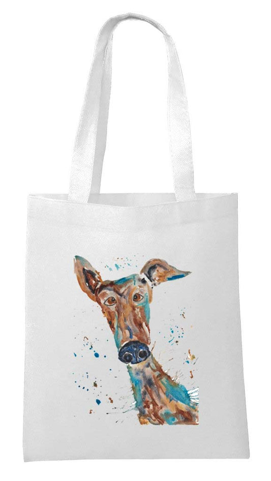Greyhound / dog Tote shopping bag