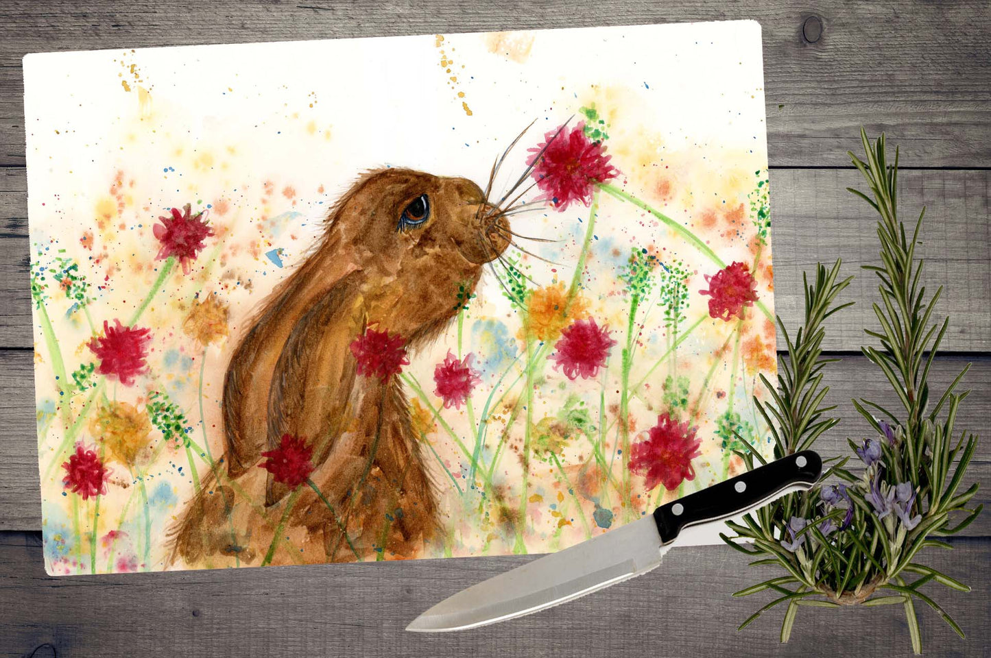 Hare chopping board / Worktop saver