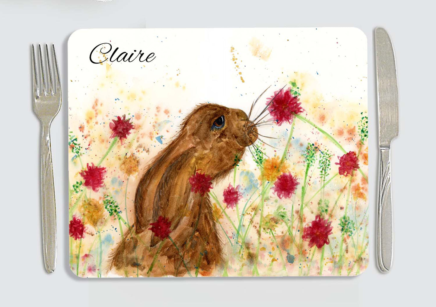 Meadow Hare / rabbit placemat