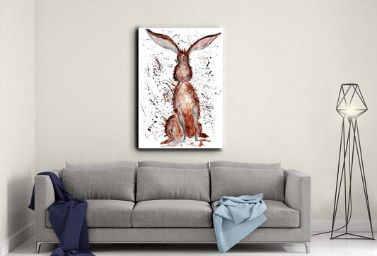 Harris hare canvas- Ready to hang