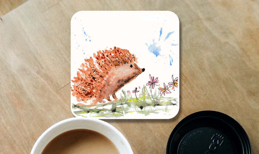Meadow hedgehog coaster