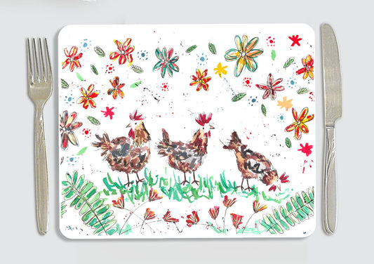 Hens placemat