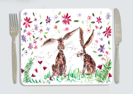Rabbit 'Hopping around' placemat