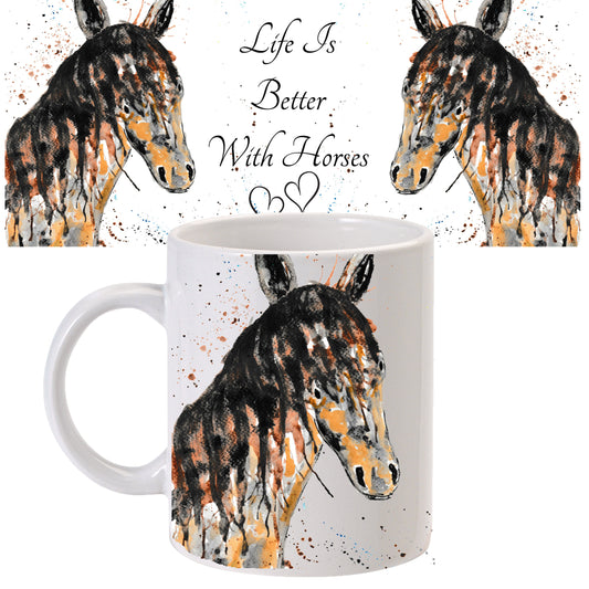 Sable horse mug