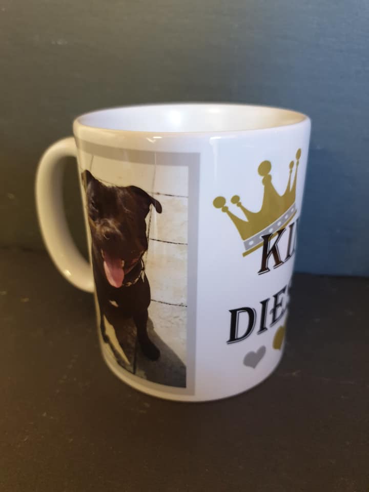 Personalised mug with own photographs