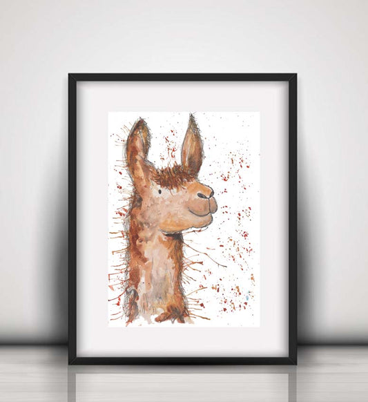 A3 Llama fine art print