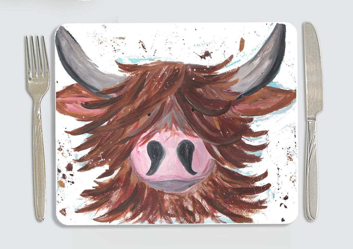Maggie Moo cow placemat