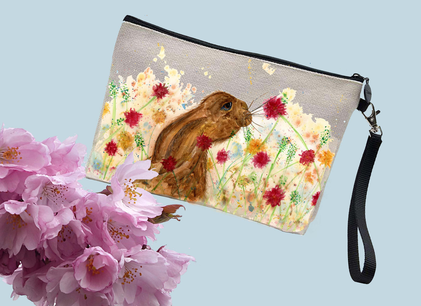 Meadow hare make up / toiletries bag