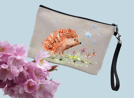 Hedgehog make up / toiletries bag