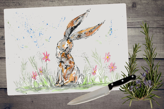 Meadow rabbit chopping board / Worktop saver