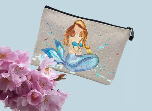 Mermaid make up / toiletries bag