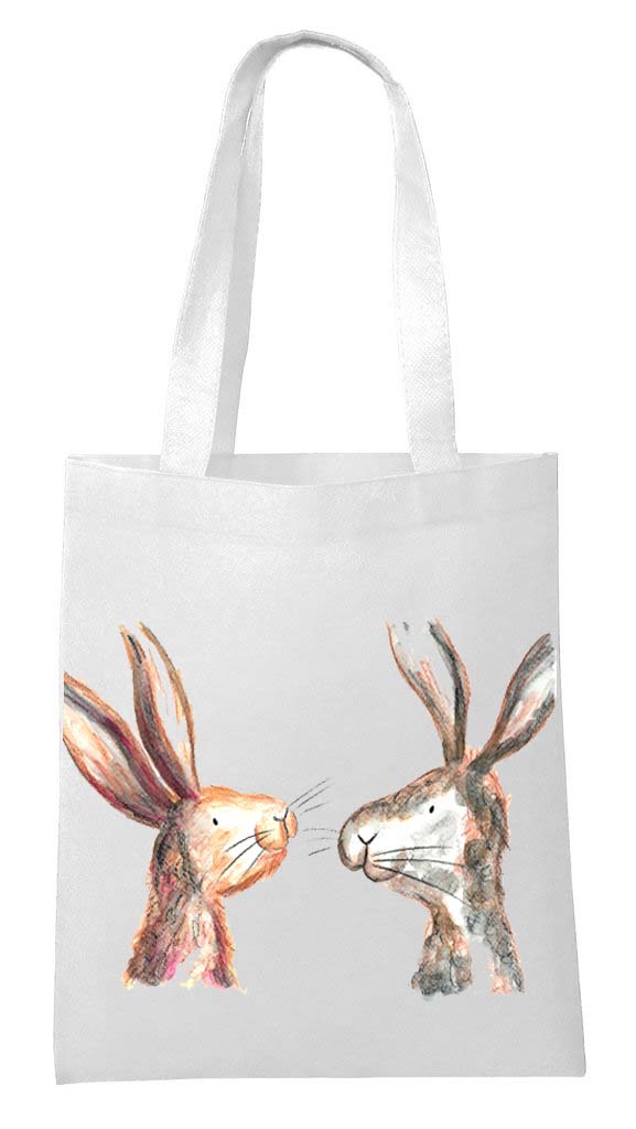 Mia and Oscar rabbit tote shopping bag