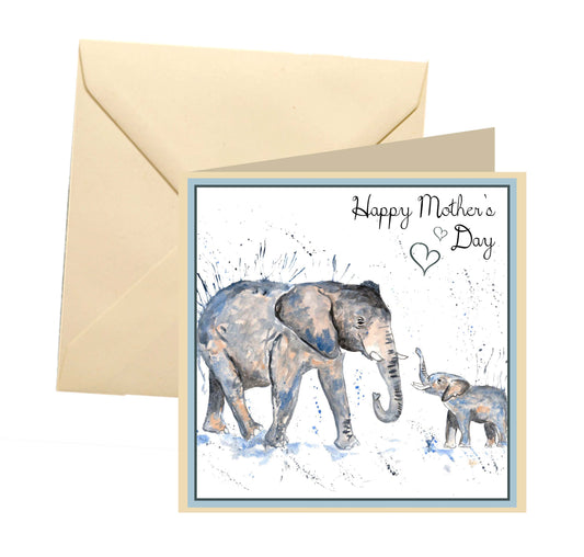 Elephant Mothers Day card