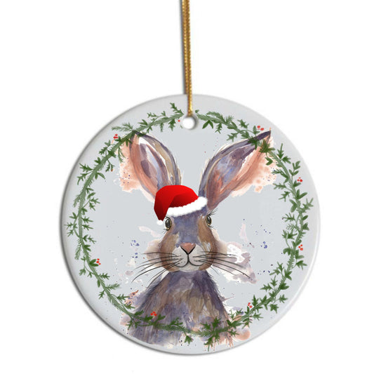 Nutmeg rabbit Christmas tree decoration