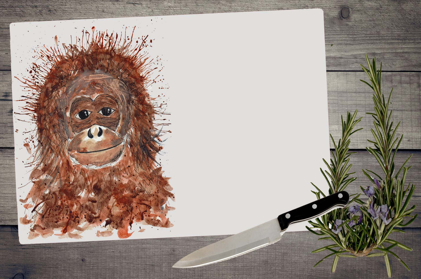 Orangutan / Monkey chopping board / Worktop saver
