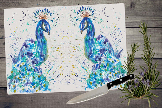 Peacock chopping board / Worktop saver