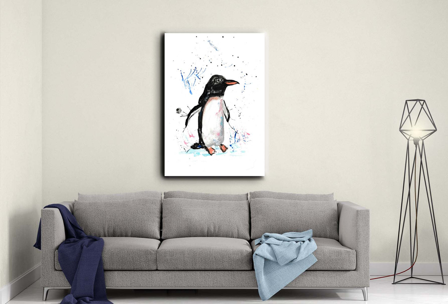 Penguin canvas- Ready to hang