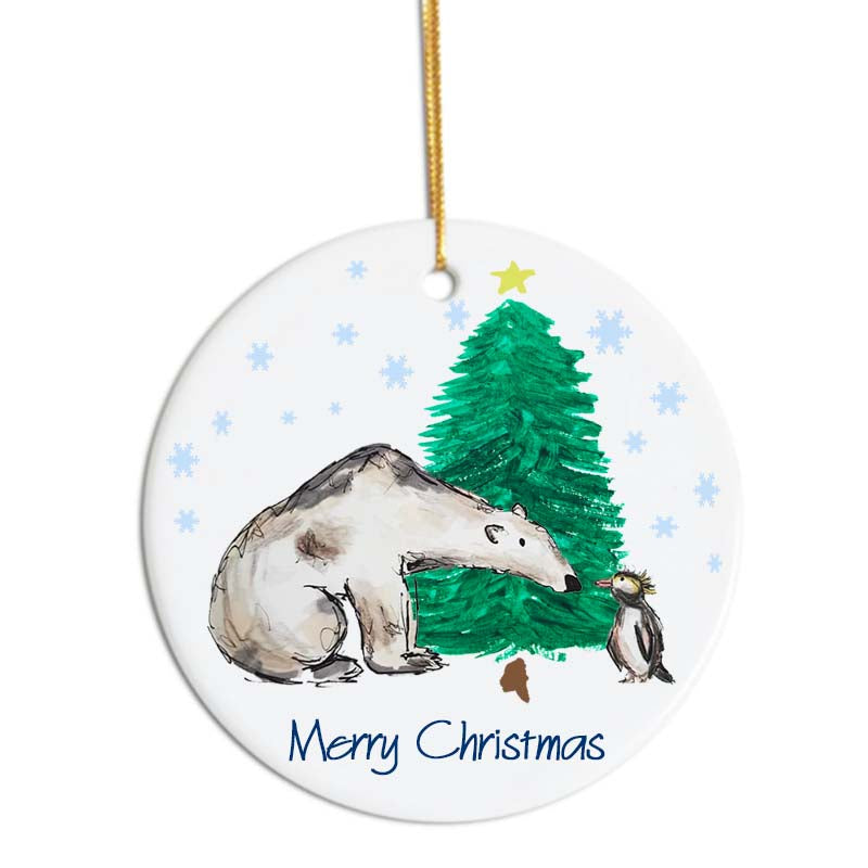 Polar bear Christmas tree decoration