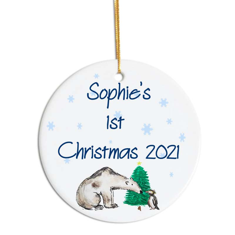 Polar bear Christmas tree decoration