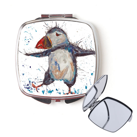 Puffin compact mirror